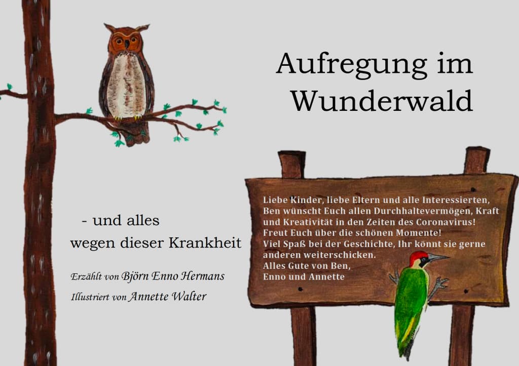 Bilderbuch Aufregung Wunderwald Hermans und Walter